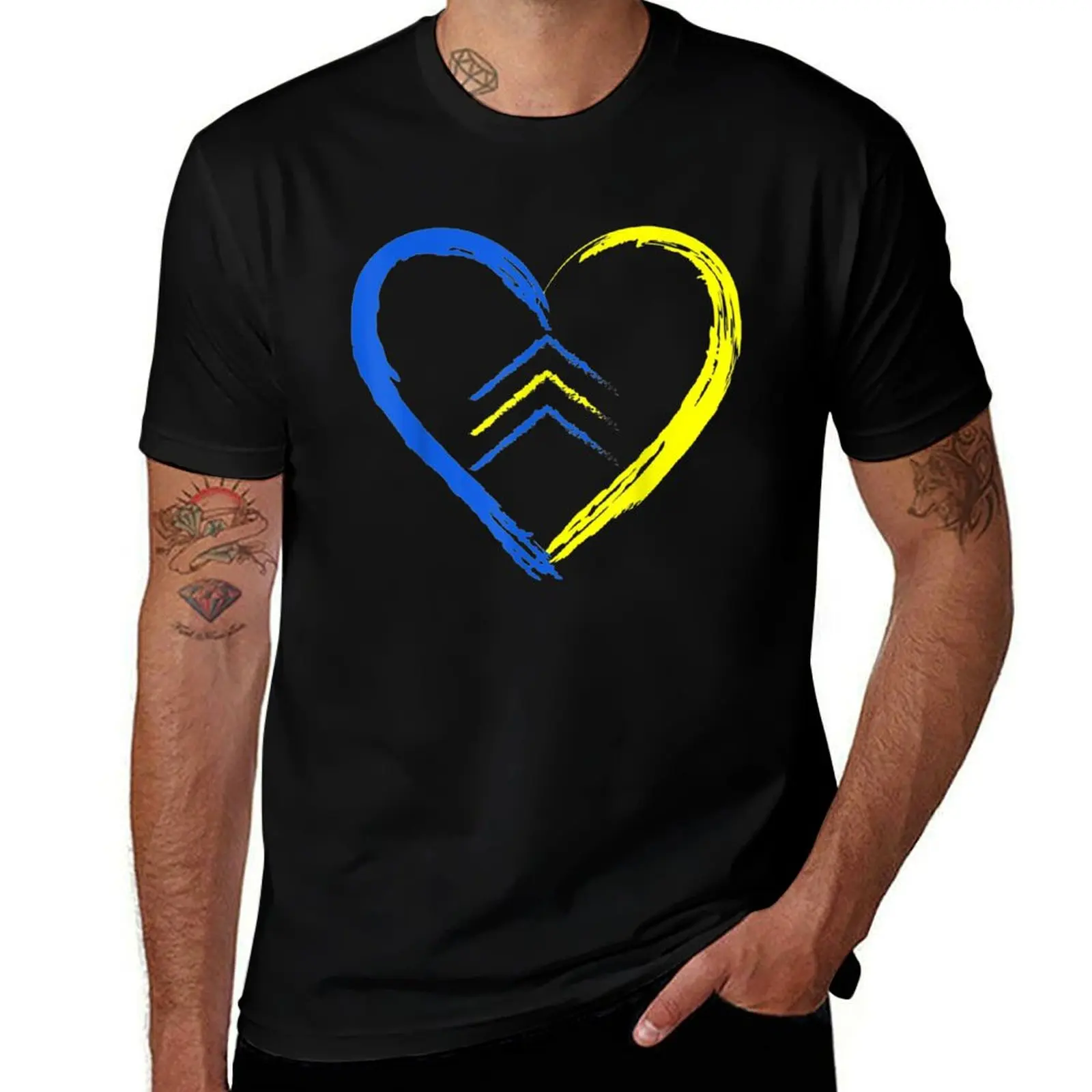 

Love World Down Syndrome Awareness Day Love 3 Arrows T-Shirt clothes oversized t shirt plain sweat shirts, men