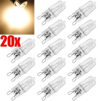 20/2PCS G9 Eco Halogen Light Bulbs 220 - 230V 40W Capsule LED Lamp Bulbs Inserted Beads Crystal Lamp Halogen Bulb Warm White