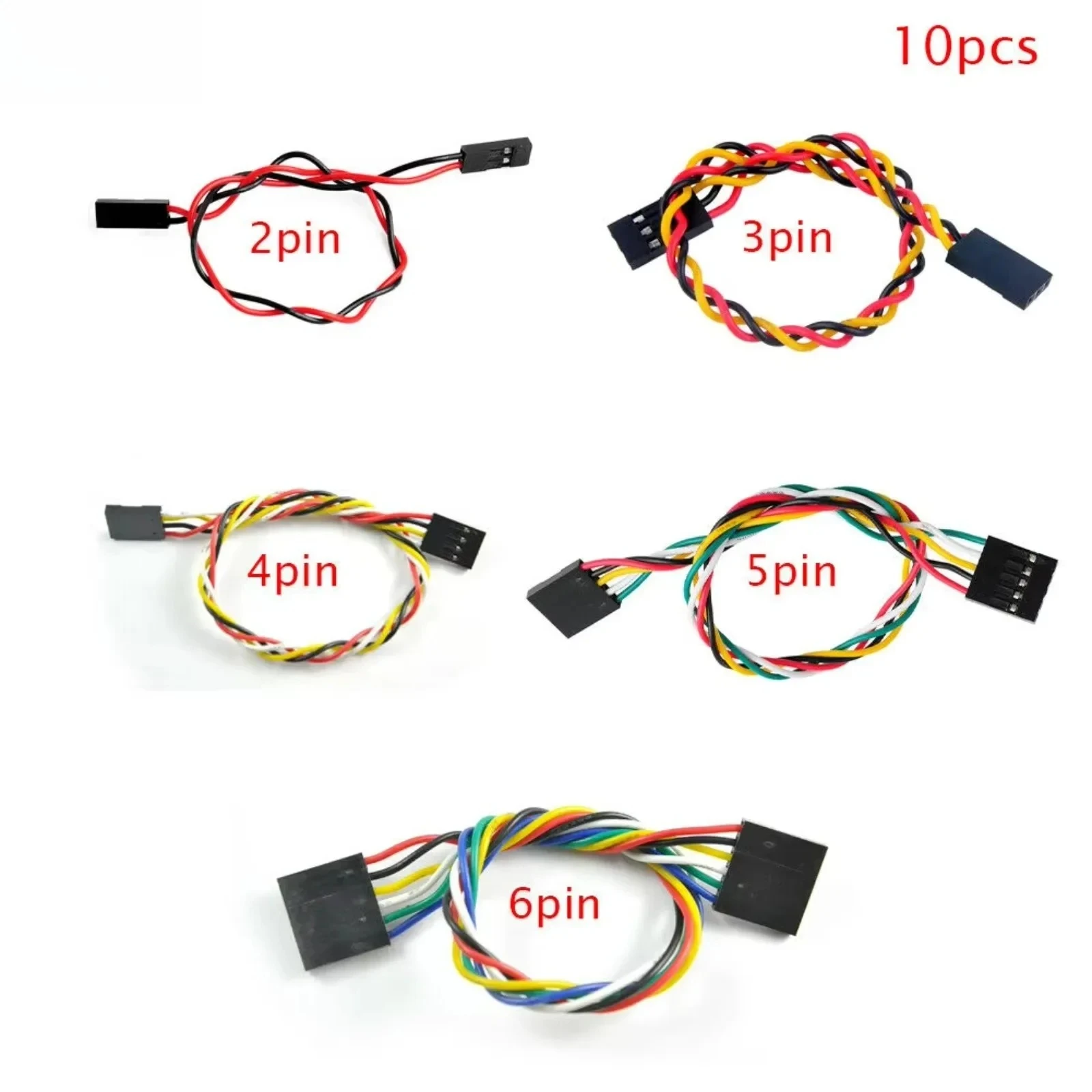10pcs/lot 2pin 3pin 4pin 5pin 6pin 200mm F/F Jumper Wire Dupont Cable for Arduino