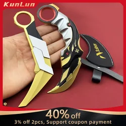 Valorant Championships Karambit Metal Model EP5 Prime Vandal Claw Knife Alloy Craft Model Game Jett Kunai Collectible Toys Knife
