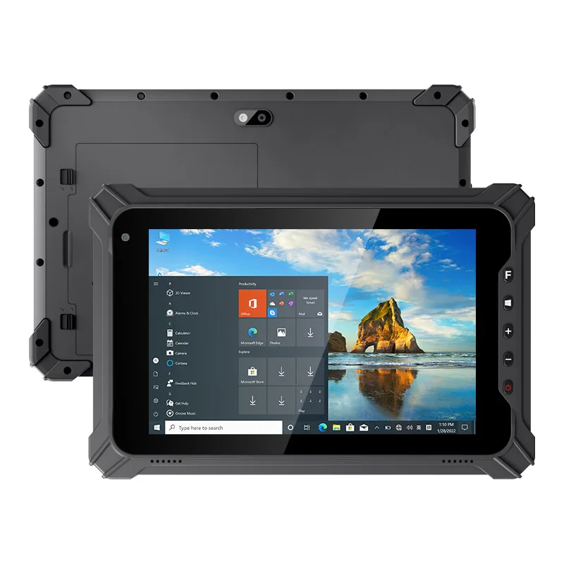 Tablette robuste industrielle, ummy WA WinPad W88, 8 pouces, IP65, 4G, persévérance, Windows 10, UbunaryOS, Intel N5100, Windows 10 Pro Home, IOT Optionnel