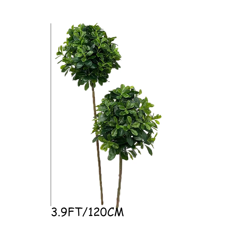 5.57FT alto albero di palla topiaria artificiale grandi piante tropicali foglie di Ficus finte foglie di plastica per la casa decorazioni natalizie