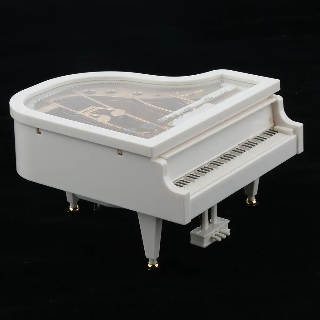 Piano Music Boxes Classic Mechanical Musical Box Tabletop Decor Present