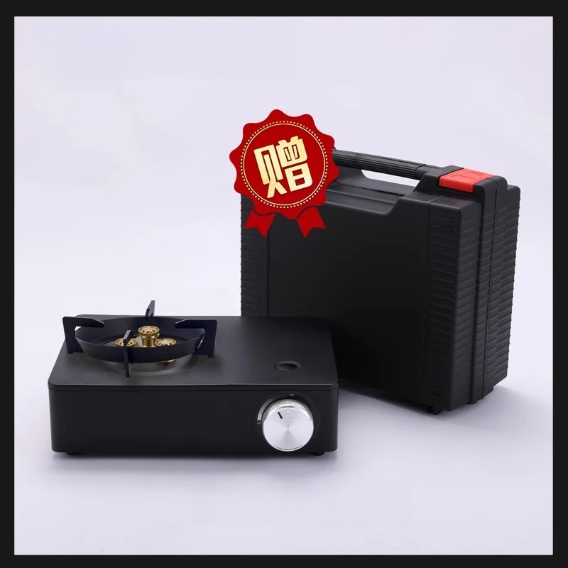 Integrated mini cassette stove outdoor portable stove camping gas stove household hot pot gas