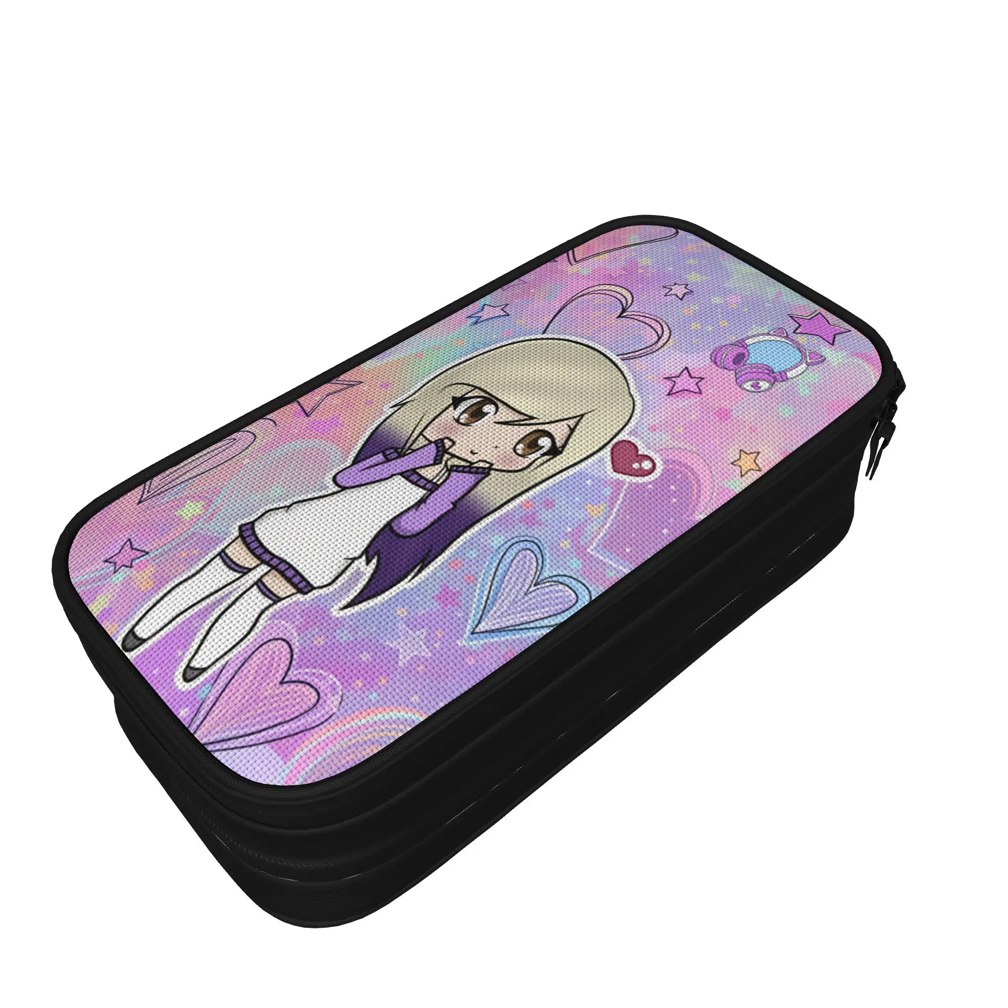 Lyna Vallejos Pencil Case  College Pen Box Boy Girl Canvas Vintage School Pencil Cases Custom Stationery Organizer