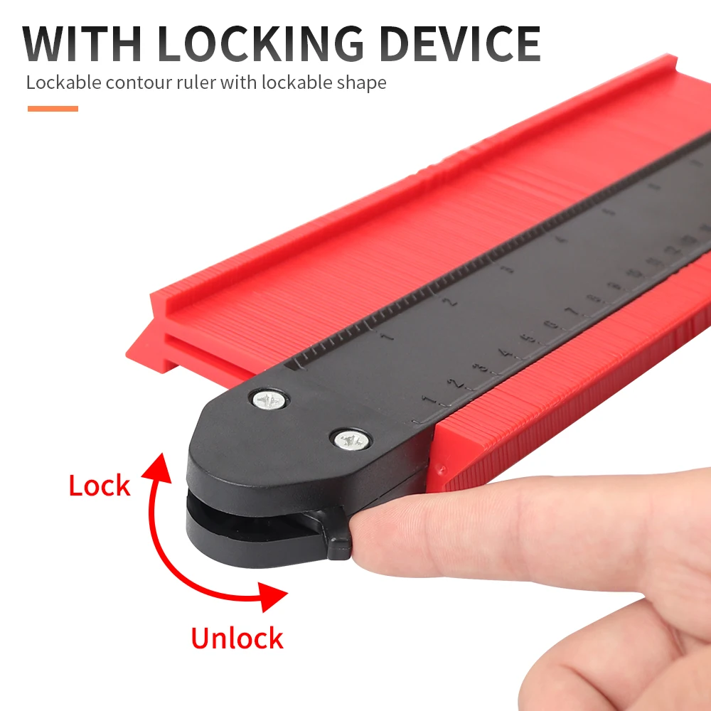 Contour Gauge Cutting Template Measuring Instrument Woodworking Tool Wood Measure Ruler Construction Contour Tool