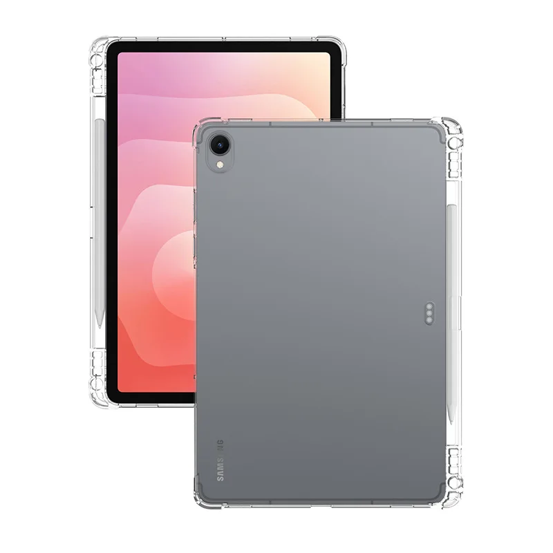 

Case For Samsung Galaxy Tab S11 11inch 2025 Airbag Soft Silicone TPU Tablet Funda 5G SM-X730/SM-X736 11"Cover With Pencil Holder