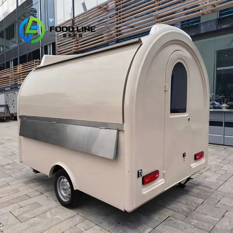 

Custom Fully Equipped Mobile Fast Food Truck with Full Kitchen for Ice Cream Coffee Carts Sale