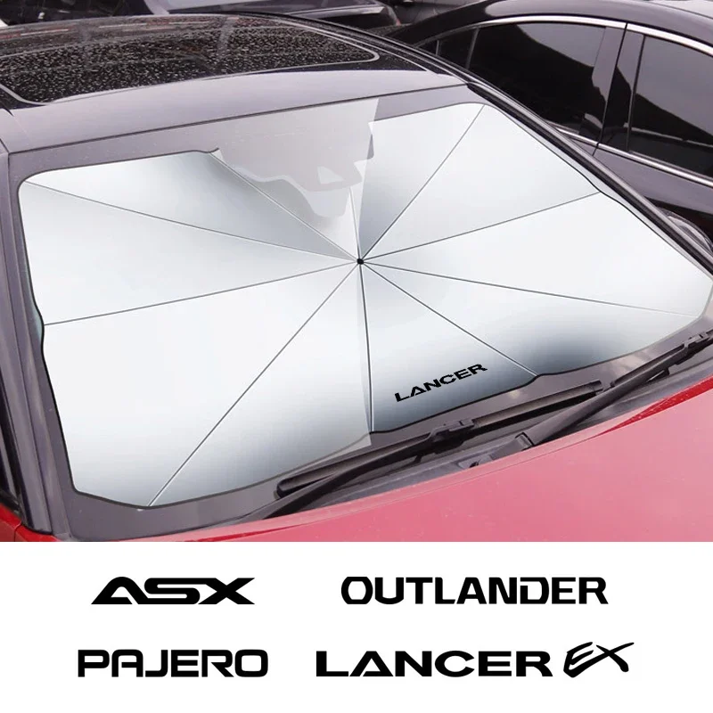 Car Windshield Sunshade Umbrella For Mitsubishi Outlander Lancer 9 EX ASX Pajero L200 Colt Eclipse Ralliart Delica auto parts