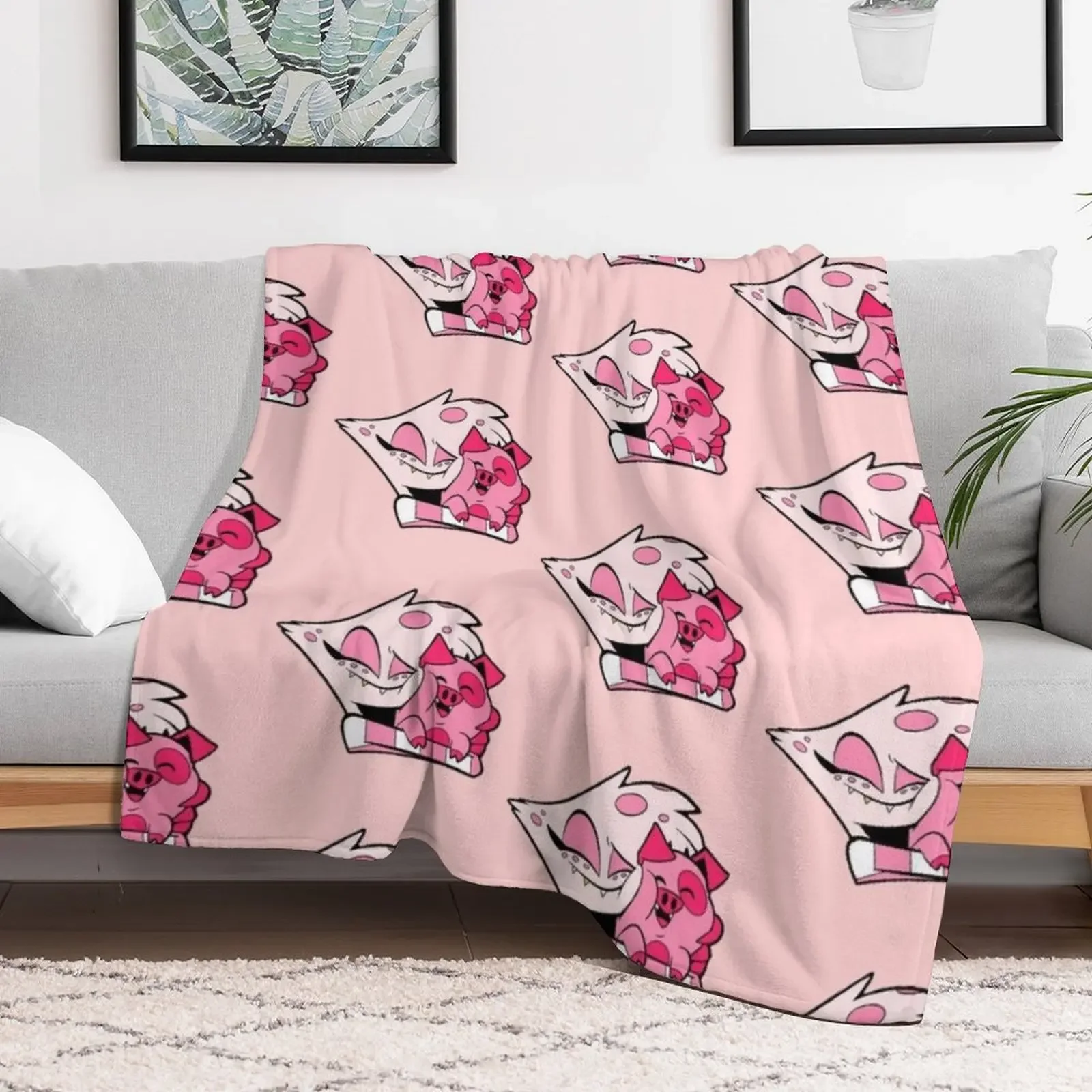Angel Dust and Fat Nuggets Throw Blanket Stylish Decor Blanket Gift for Friends Roommate