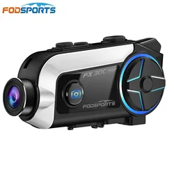 Zestaw słuchawkowy motocyklowy Fodsports FX30C PRO Domofon w kasku Bluetooth