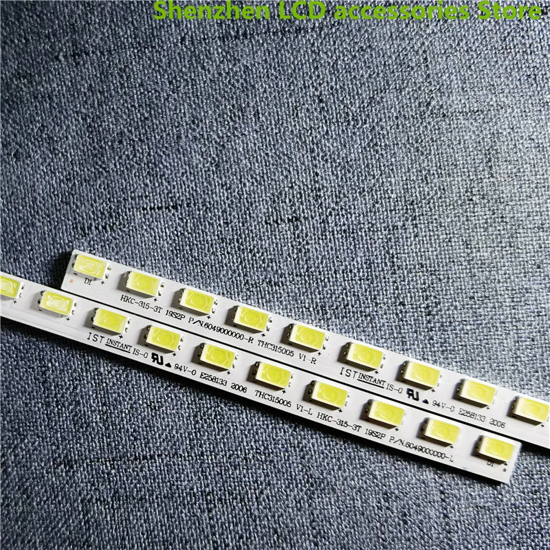 Tira de luces LED de retroiluminación, accesorio para Sanyo 32CE530BLED THC315005 V1-L THC315005 V1-R, 355MM, 38LED, 100%