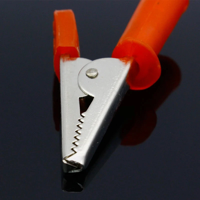 8PCS/LOT Full Insulated Crocodile Alligator Clips With 4mm Socket Banana Jack Test Clamp Wire Clip