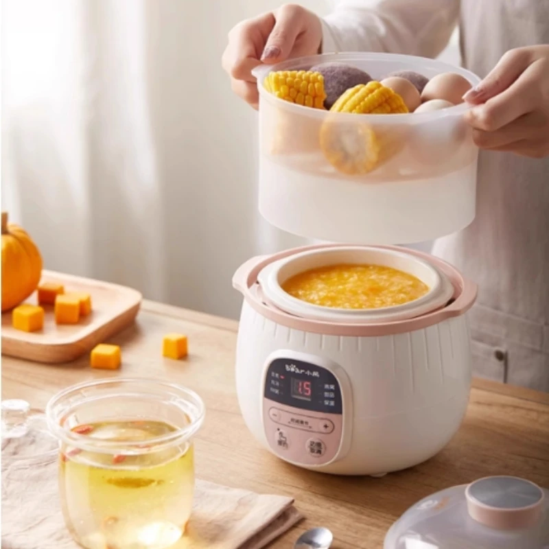 Small electric stew pot baby porridge bird's nest stew cup baby complementary food pot white porcelain stew reservation