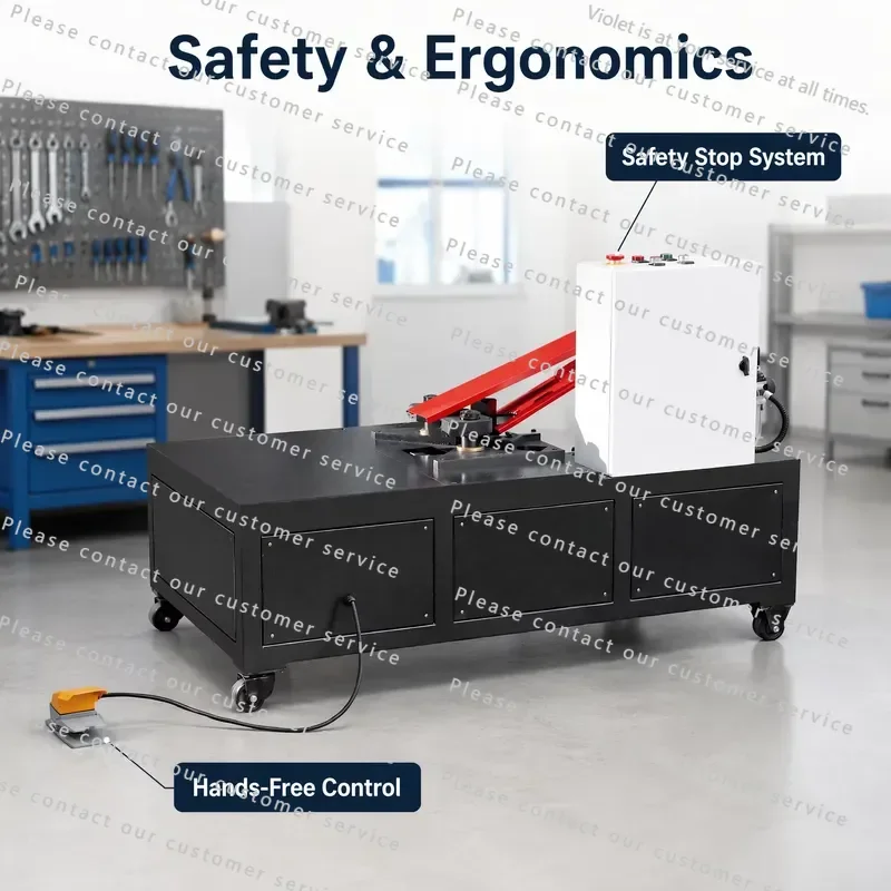 Automatic Horizontal Pneumatic Air Duct Corner Code Installing Machine with Motor High Safety Foot Pedal Control