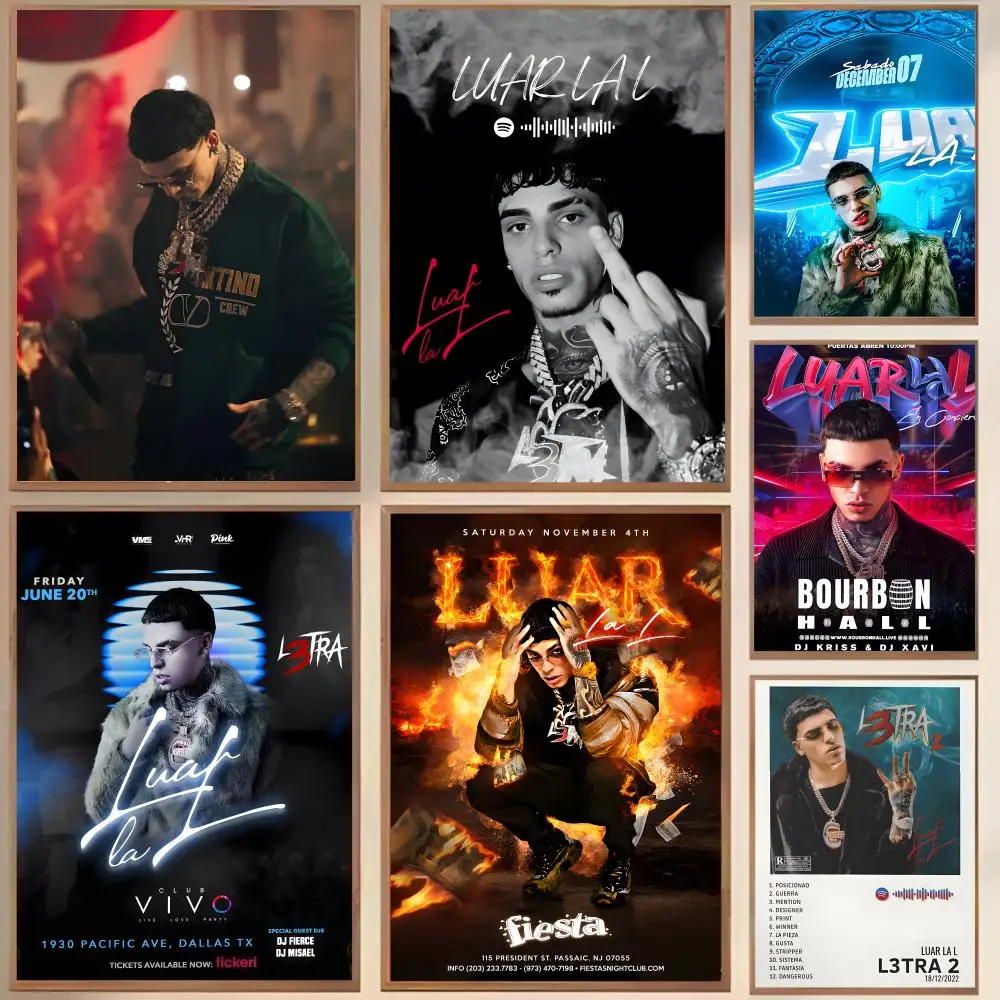 Singer L-luar La L Poster Waterproof Canvas Wrinkle Resistant Wall Art Easy Hang Home Decor For Living Room Bedroom