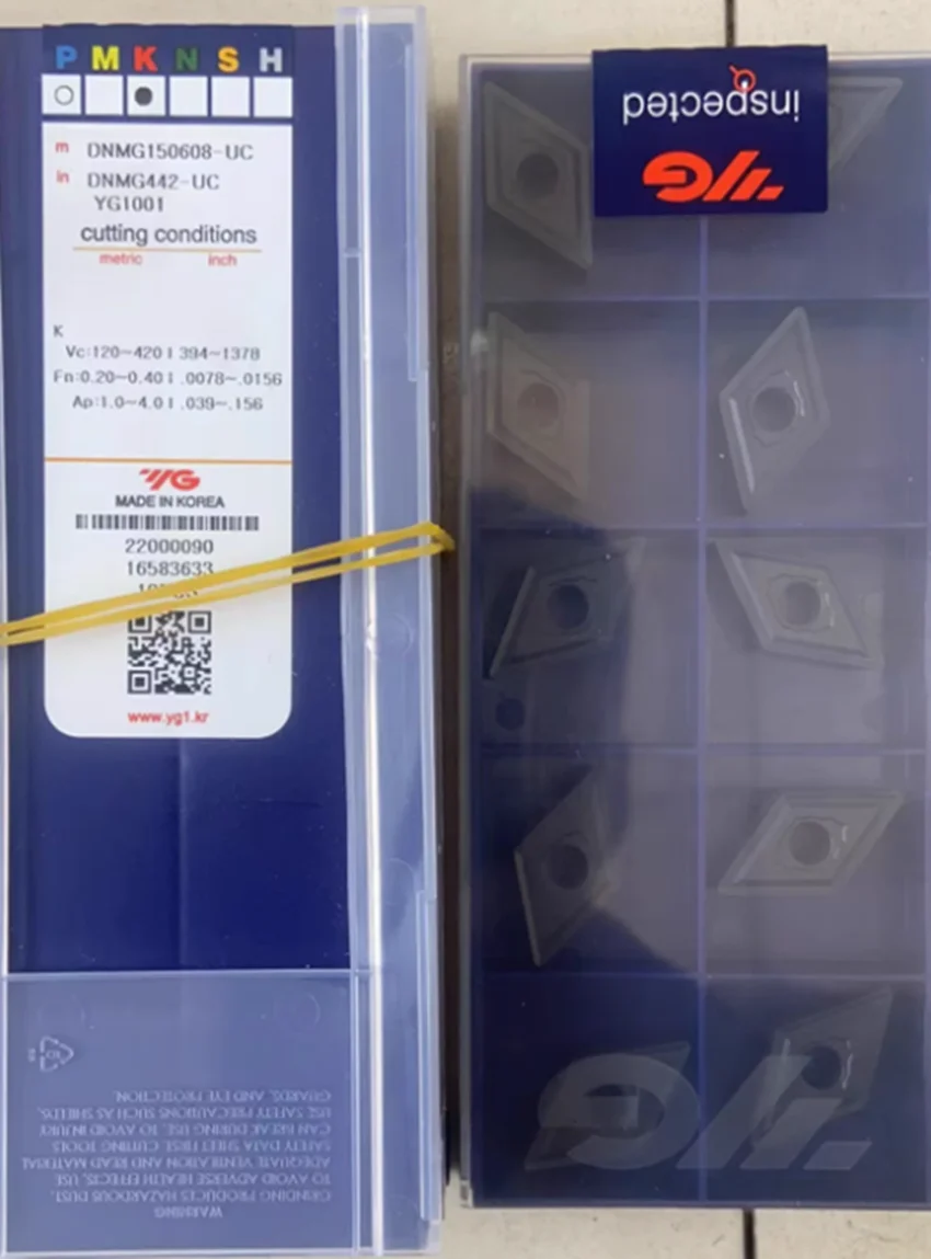carboneto do cnc introduz a ferramenta de giro dnmg150408 uc dnmg150412 uc dnmg150608 uc dnmg150612 uc yg1001 yg3010 yg3020 yg3030 original o 01