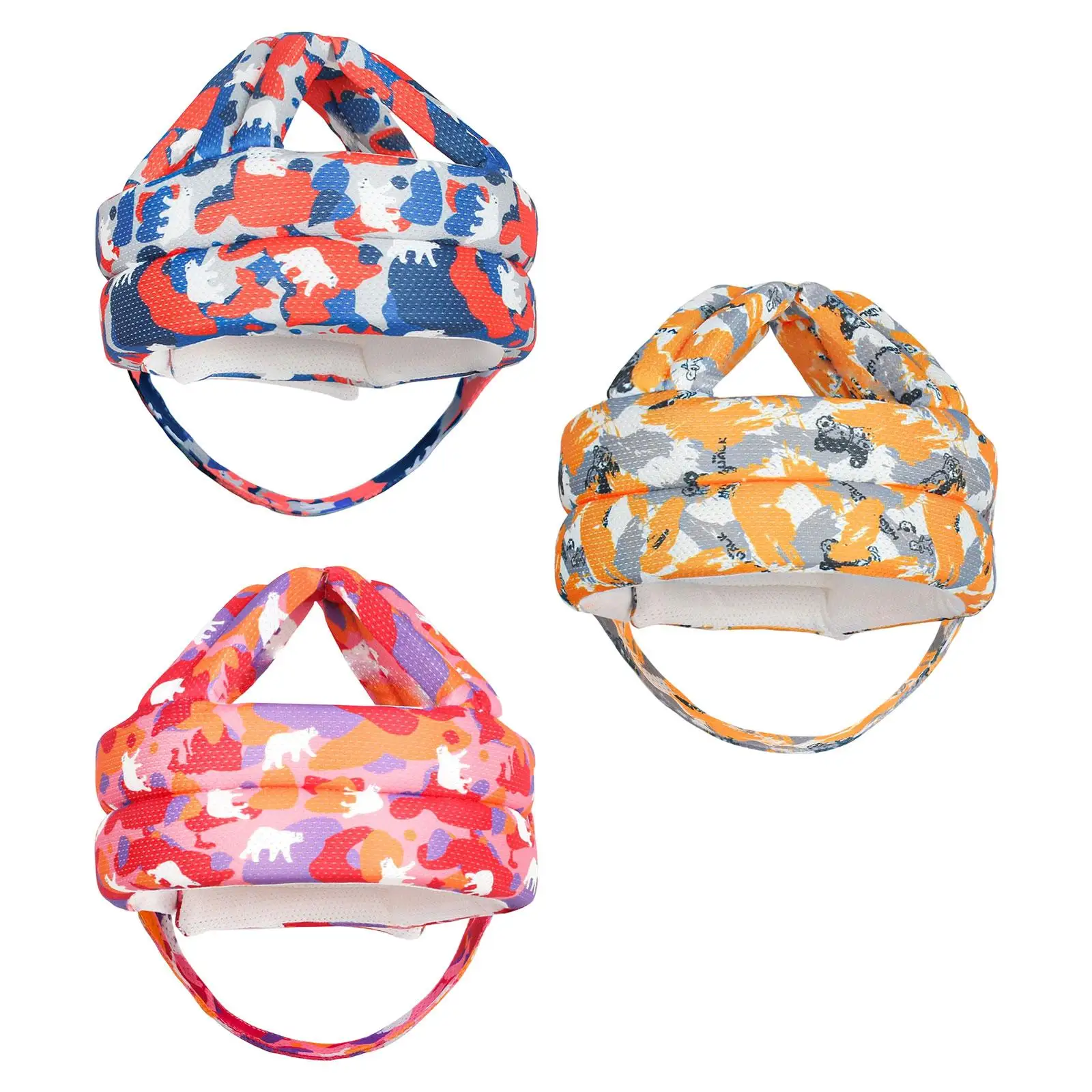 

Защитный шлем для младенцев, сетчатая полиуретановая губка, подушка для головы, защита от падения, регулируемая безопасность малыша для ползания, прогулок