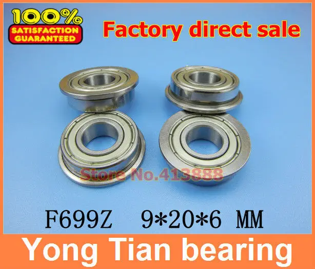 

Free Shipping NBZH bearingF699ZZ ABEC-3 (10PCS) Flanged Ball Bearings F619/9ZZ SF699ZZ SSF699ZZ 9*20*23*6*1.5 Mm