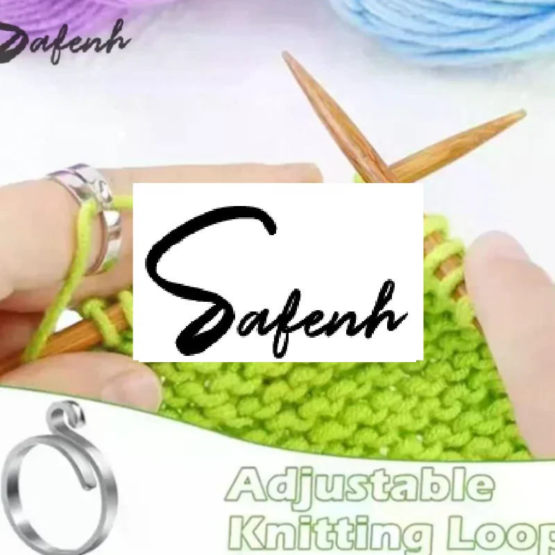2pcs Adjustable Knitting Crochet Loop Ring Knittied Yarn Guide Finger Faster Holder Thimble Crocheters Thread Ring Sewing Tools
