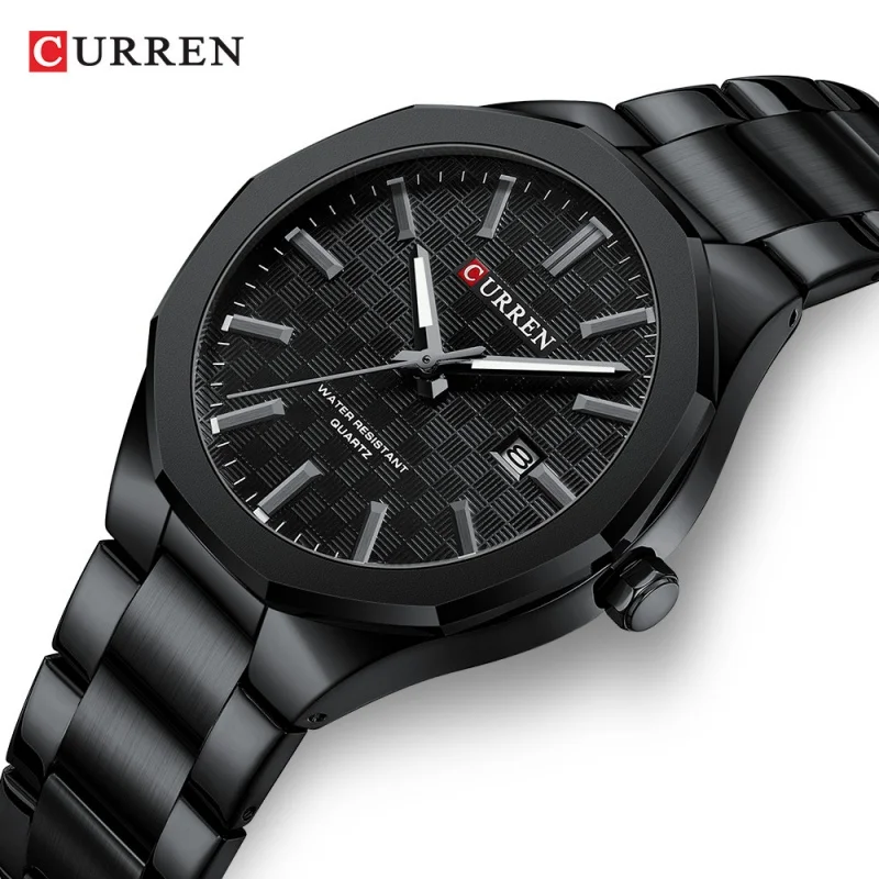 CURREN 8477 Top Brand Business Exquisite Quartz Men's Watch Waterproof Steel Strip Calendar Leisure Watch Relógios Masculino