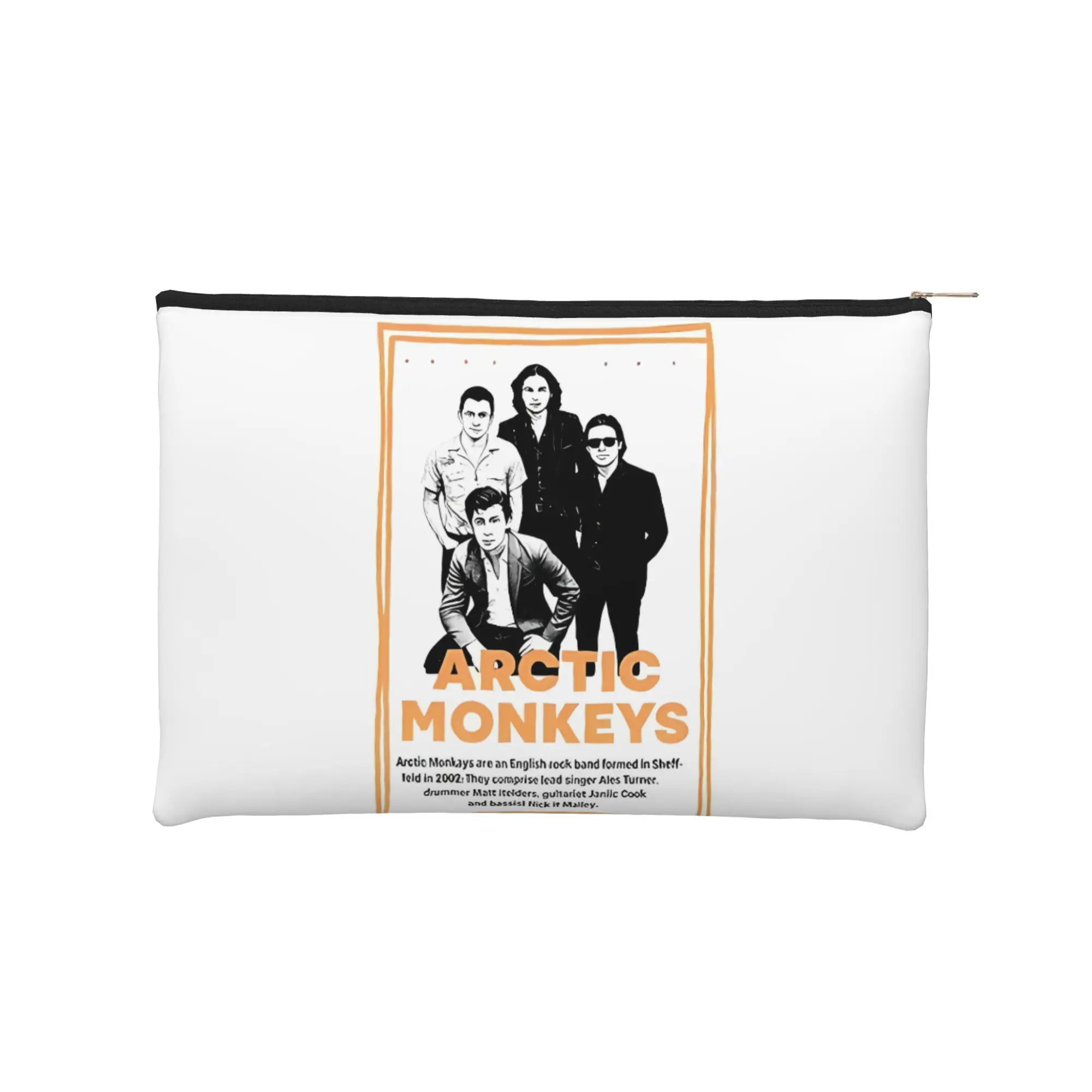 

Легкая косметичка Music Arctic Monkeys Alex Turner, косметичка Alex Turner на молнии, косметичка с застежкой-молнией