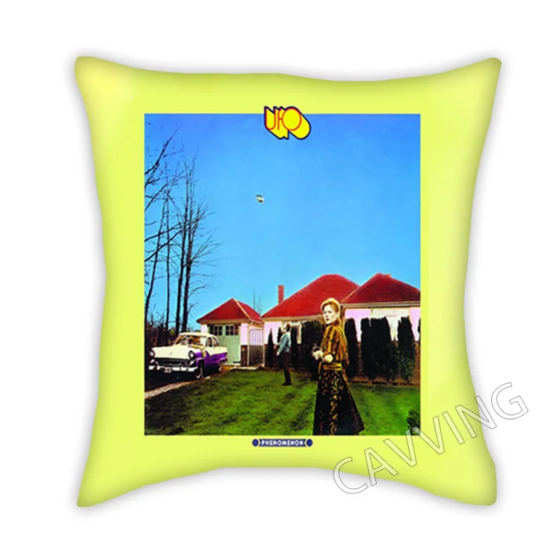 

UFO BAND 3D Printed Polyester Decorative Pillowcases Throw Pillow Cover Square Zipper Cases Fans Gifts Home Decor