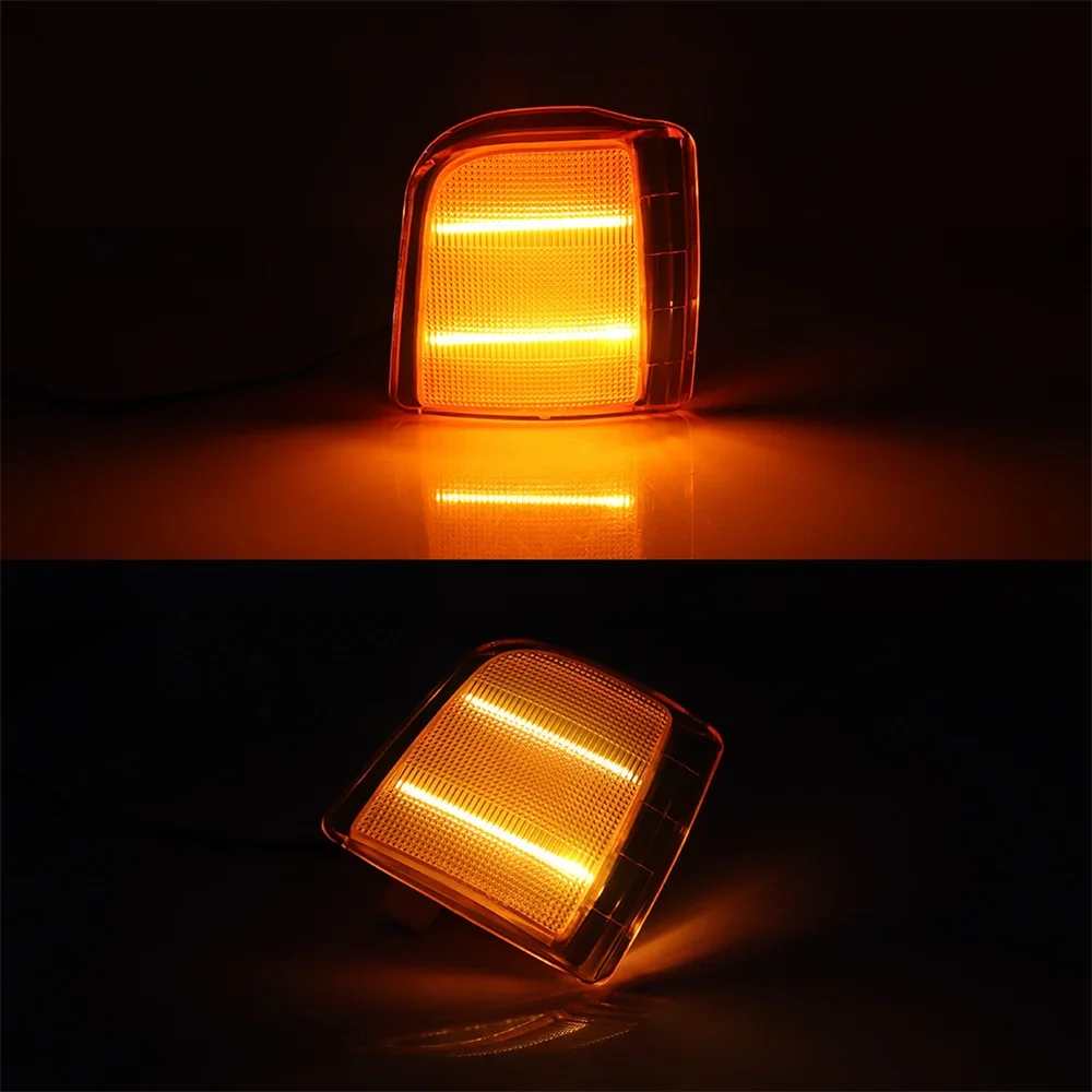 Amber/White LED Front Corner Side Marker Light Assemblies For Chevrolet Astro For GMC Safari 1995-2005 Turn Signal/Parking Light