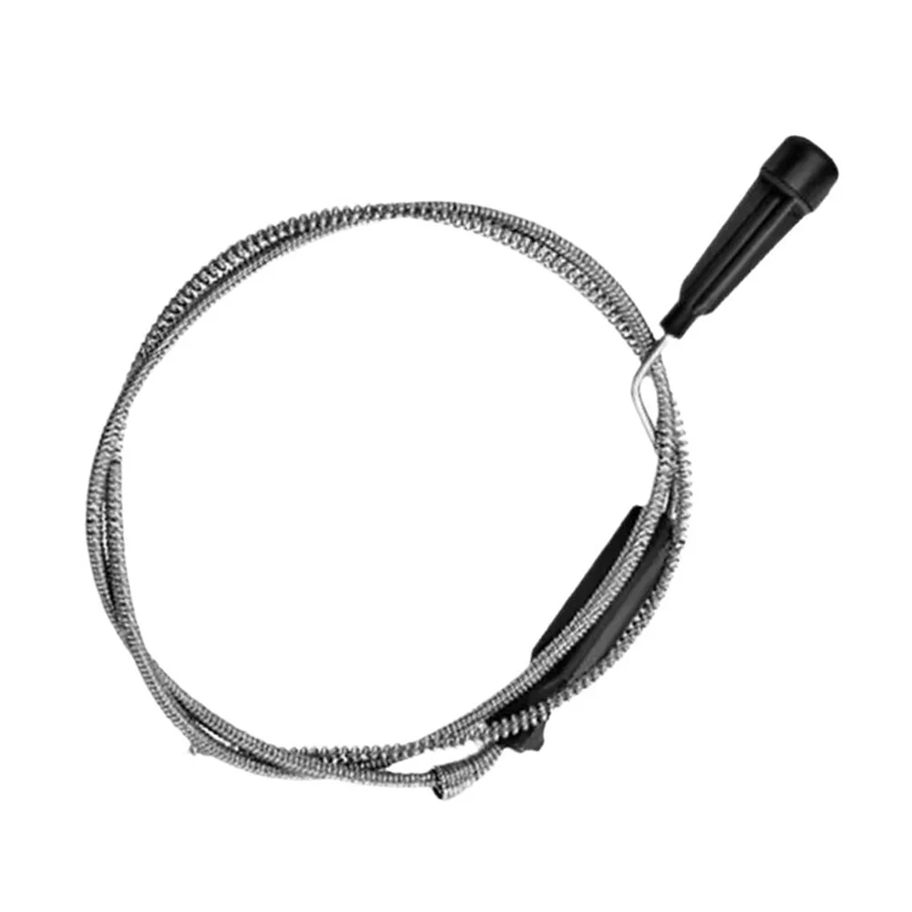 Spring wire drain snake for sinks toilets and bathtubs flexible spiral design clears hair debris and common blockages fast