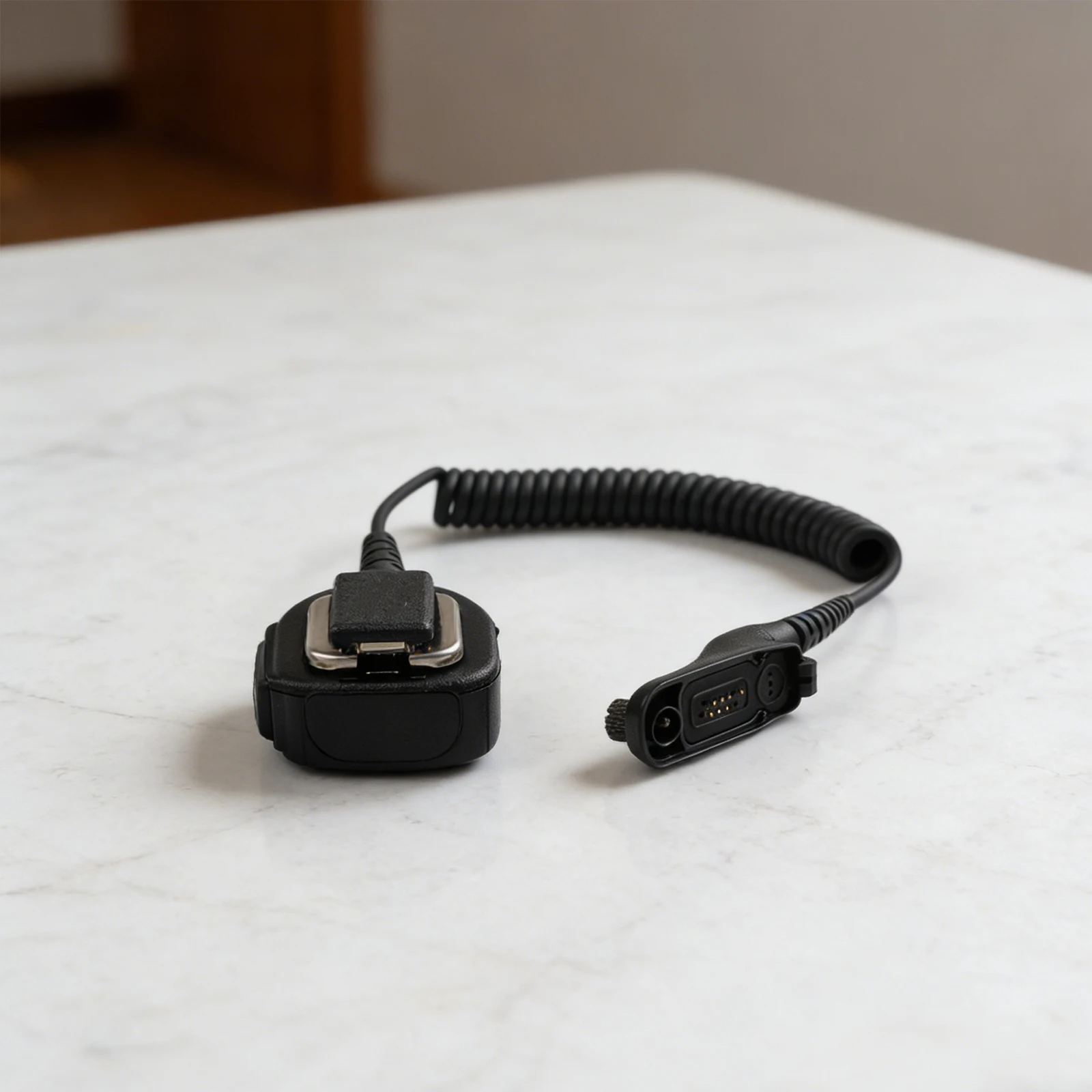 3.5mm Headphone Jack Speaker Mic For Industrial Use Collar Clip Attachment ABS And Metal Construction For XPR7350e