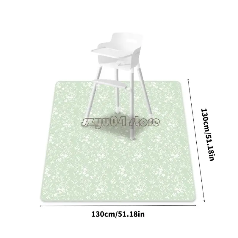 سجادة مقاومة للانسكاب قابلة للطي مقاس 4×7D لتغذية الأطفال، سهلة التنظيف وقابلة للغسل في الغسالة