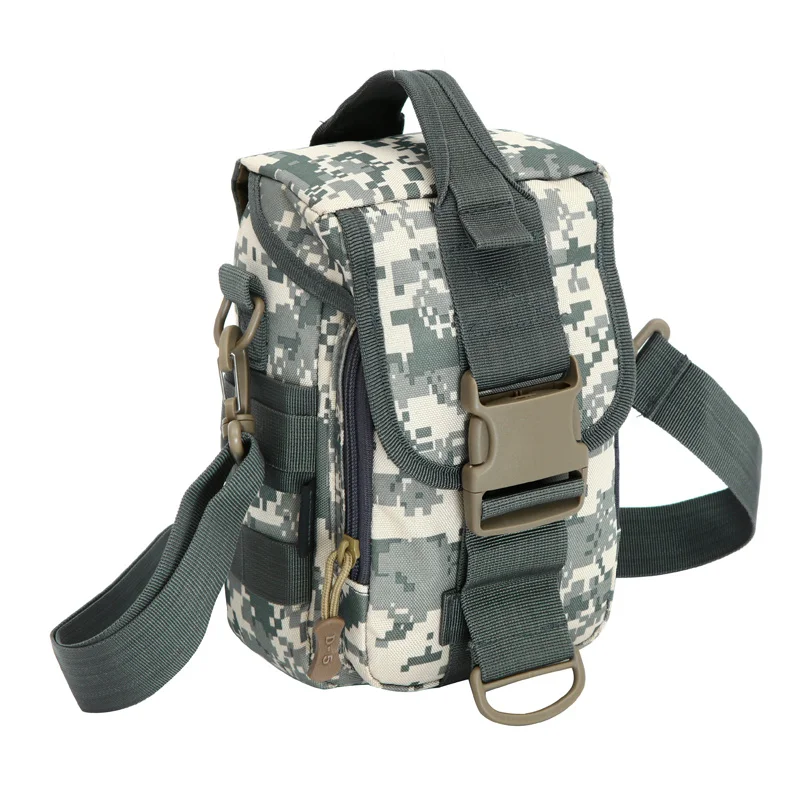 

Outdoor Nylon Waterproof Travel Camping Tactical Sports Vertical Paragraph Messenger Shoulder Bag Combination