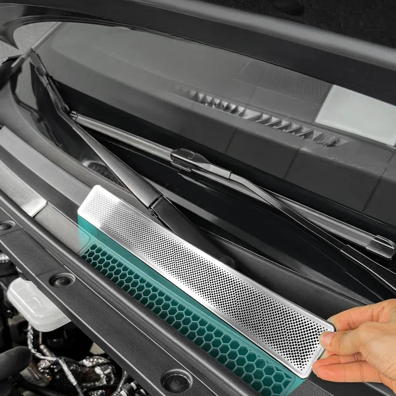 Car Front Cover Out Trend Dust Cover For BYD Song L DMI Anti-blocking Dust-proof Stainless Steel Modification Auto Accessories