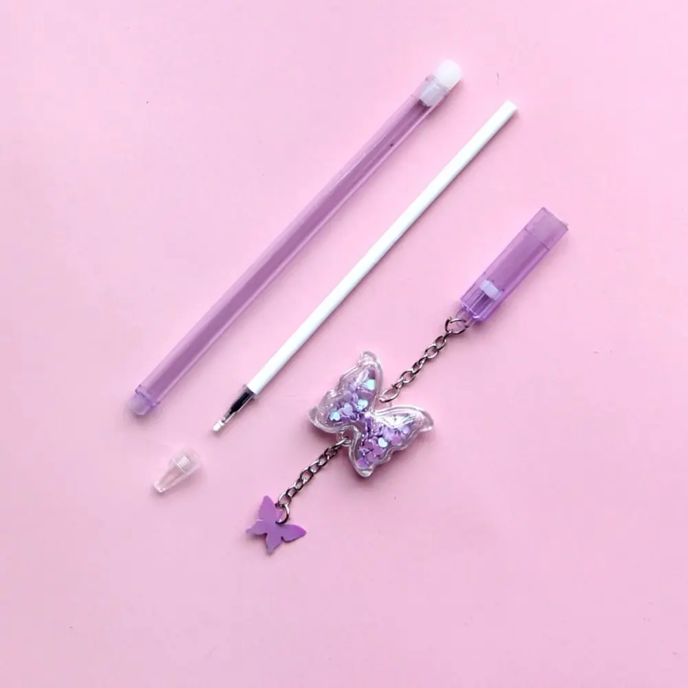 Creative Butterfly Pendant Neutral Gel Pens Quick-Drying Writing Smoothly Signature Pen Cute Unique Ballpoint Pen Student