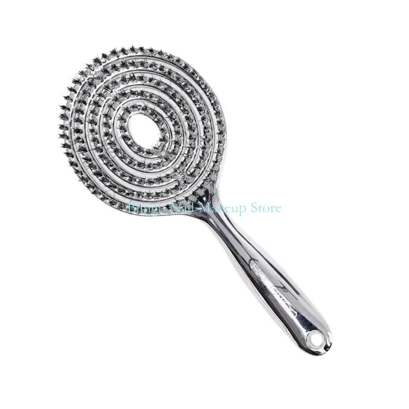 

28TA Salon Quality Hollow Brush Boar Bristles Reduce Heat Damage Static
