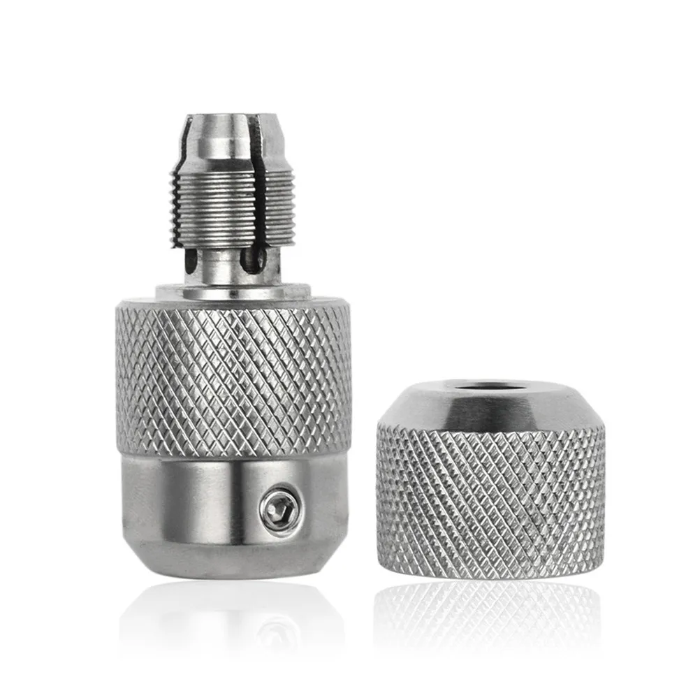 

1Pcs Tattoo Self-Lock Machine Grip 25mm Stainless Steel Anti-Slip Thickened Four Teeth Design Grip Tube Holder for Shader Liner