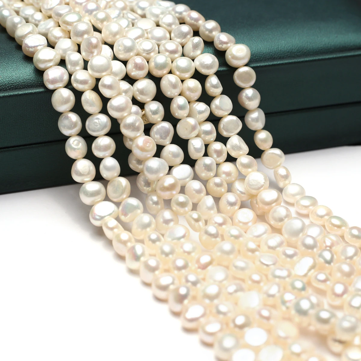 لؤلؤ المياه العذبة الطبيعية الصف غير النظامية شكل فضفاض Beasd لصنع المجوهرات لوازم DIY بها بنفسك النساء قلادة سوار إكسسوارات #1