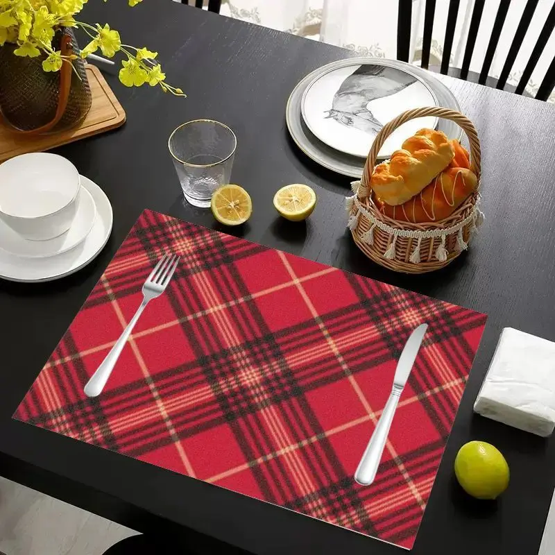 VIKAMA 2/4/6Pcs Sweet Cool Academy Style Mat Waterproof Anti Slip Tableware Mat Kitchen Dining Home Decor view 4