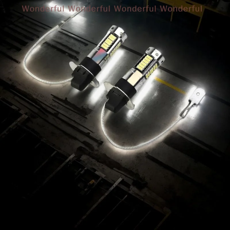 

1pc Car H3 LED Fog Light High Power Lamps Daytime Running Light Bulb Super Bright Lamp