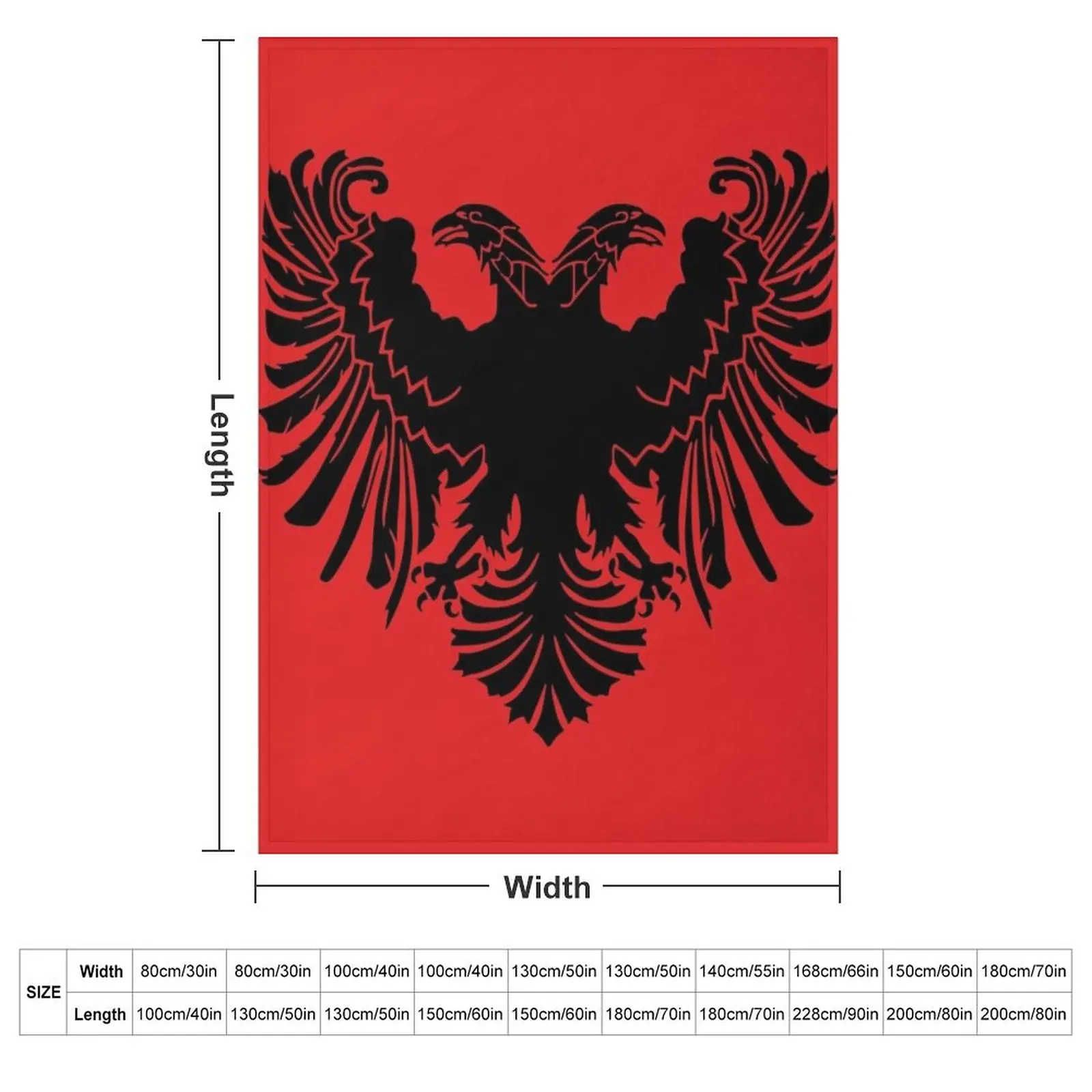 Albanian Flag Throw Blanket decorative Picnic Blankets