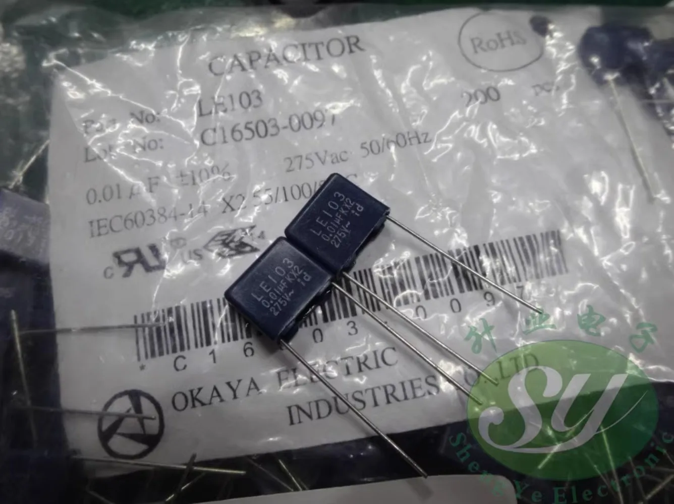 

10PCS 0.01uf/275vAC 10nf 103 New 10mm film capacitor LE103