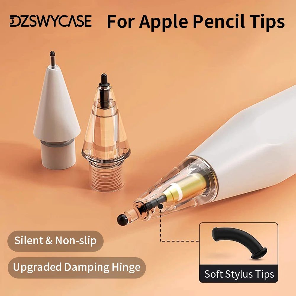 Replacement Pencil Tips HB 2B 4B For Apple Pencil Pro USB-C 1st 2nd Generation Needle Tube Modification Silent Pen Nib