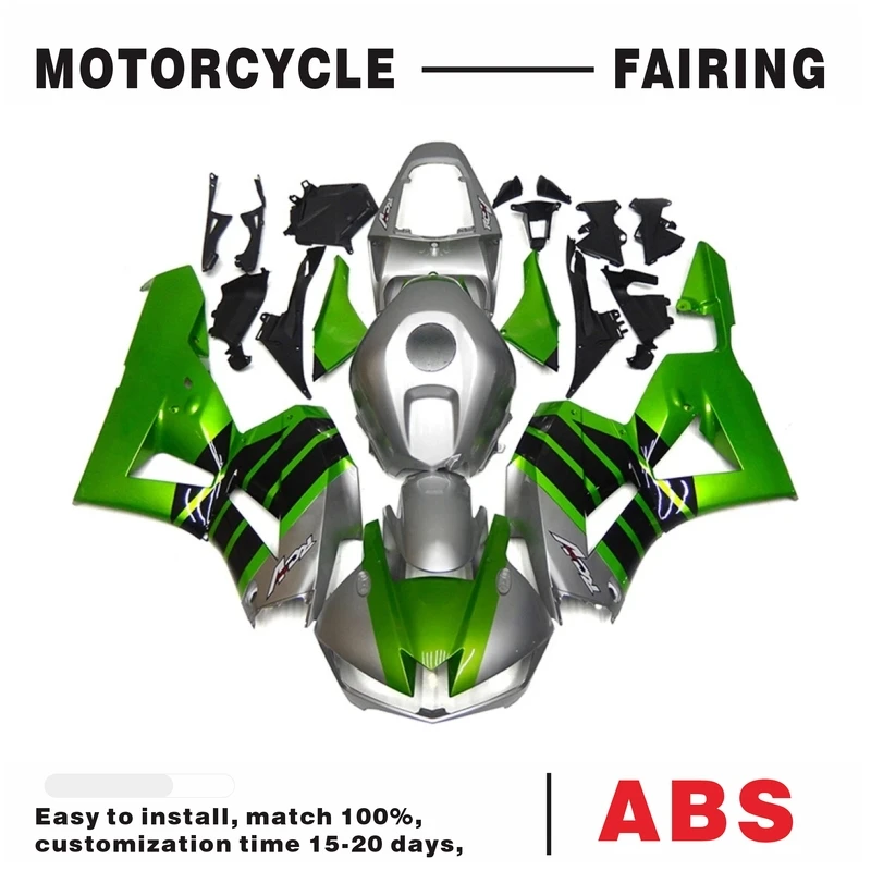 

Комплект кузова подходит для Honda 2013-2022 CBR 600RR, обтекатели под давлением, зеленый, серебристый