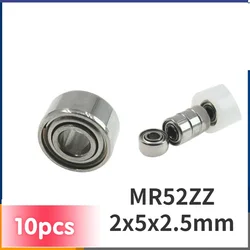미니어처 베어링 공식 직접 관리 내경 2mm 외경 5mm, 소형 MR52 베어링 2x5x2.5mm