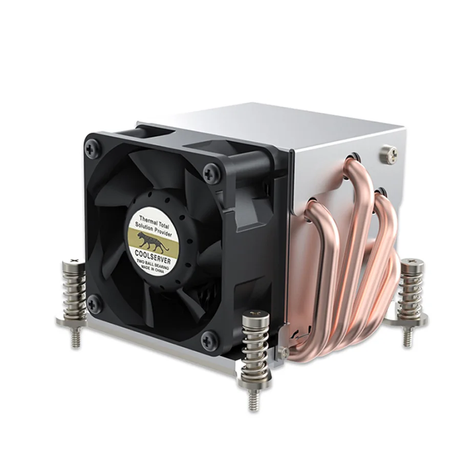 Imagem -05 - Coolserver-cpu Cooler com Heatpipes Servidor R63 2u Radiador Workstation Pwm 4pin Ventilador para Intel Lga2011 1700 115x Amd Am4