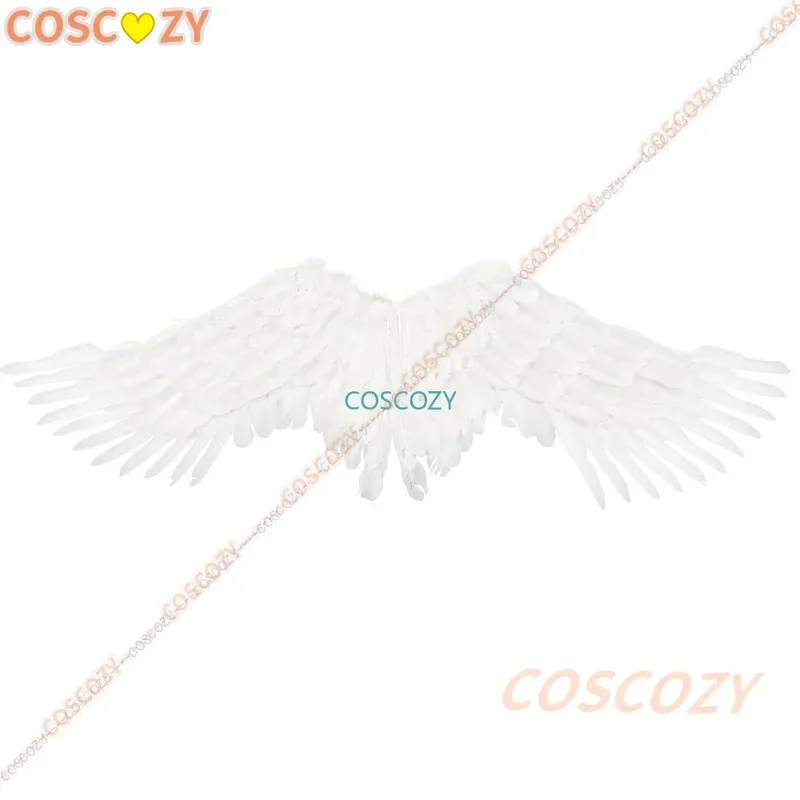 코스프레 날개 천사 악마 56cm 흰색/55cm 검은색 날개 콘 파티 코스프레 소품 성인용 애니메이션 날개