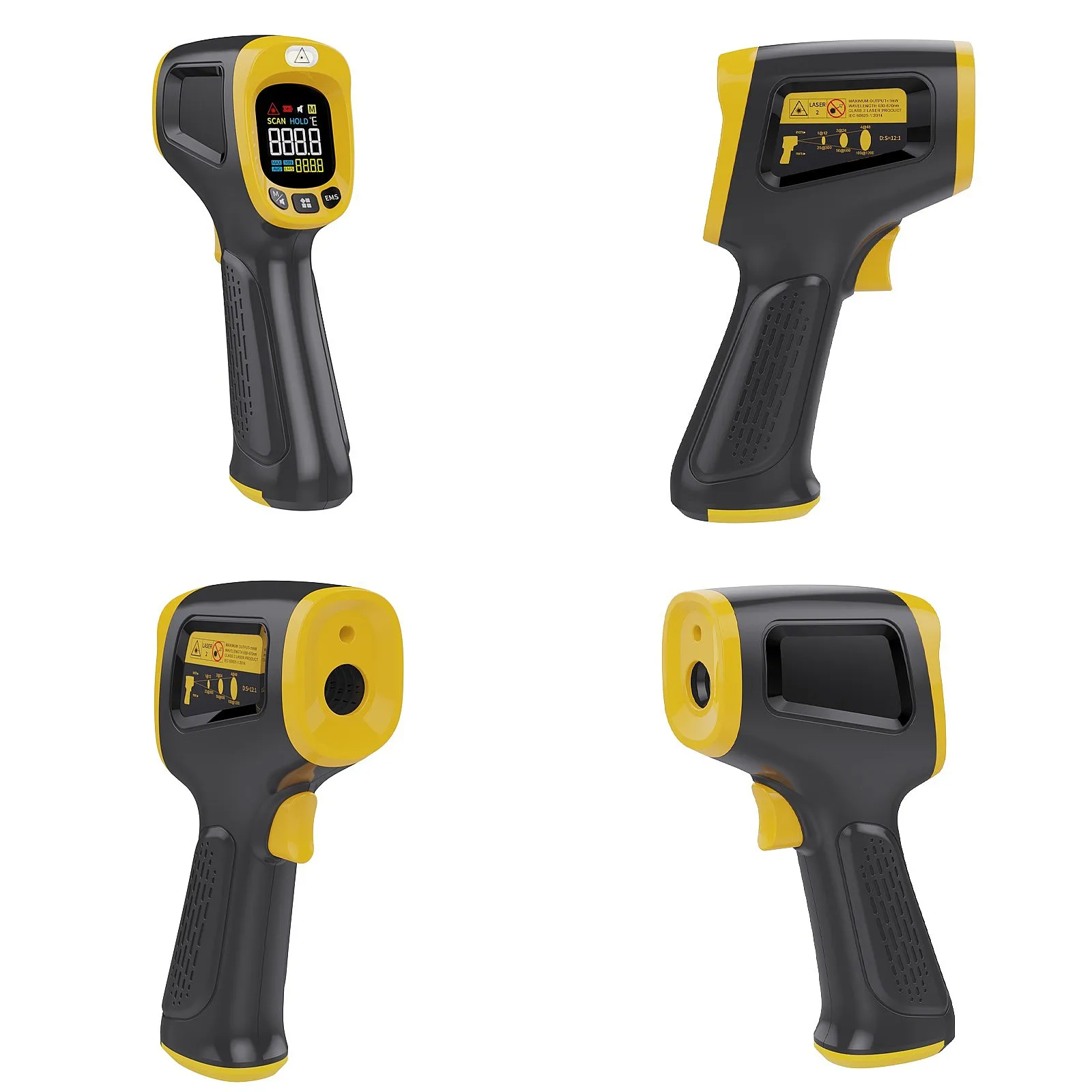 Industrial 9158F Digital Laser Infrared Thermometer Industrial Thermometer Temperature Gun