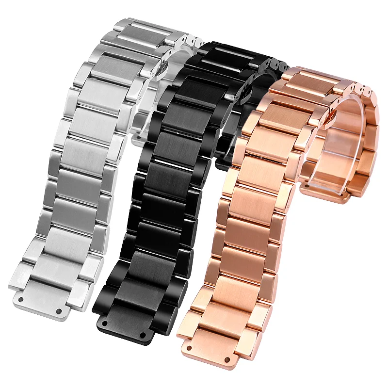 For Hublot  Yubo Watch Strap Big Bang Classic Fusion Men  Women Solid Stainless Steel Watchband Bracelet 27mm*19mm  24mm*17mm