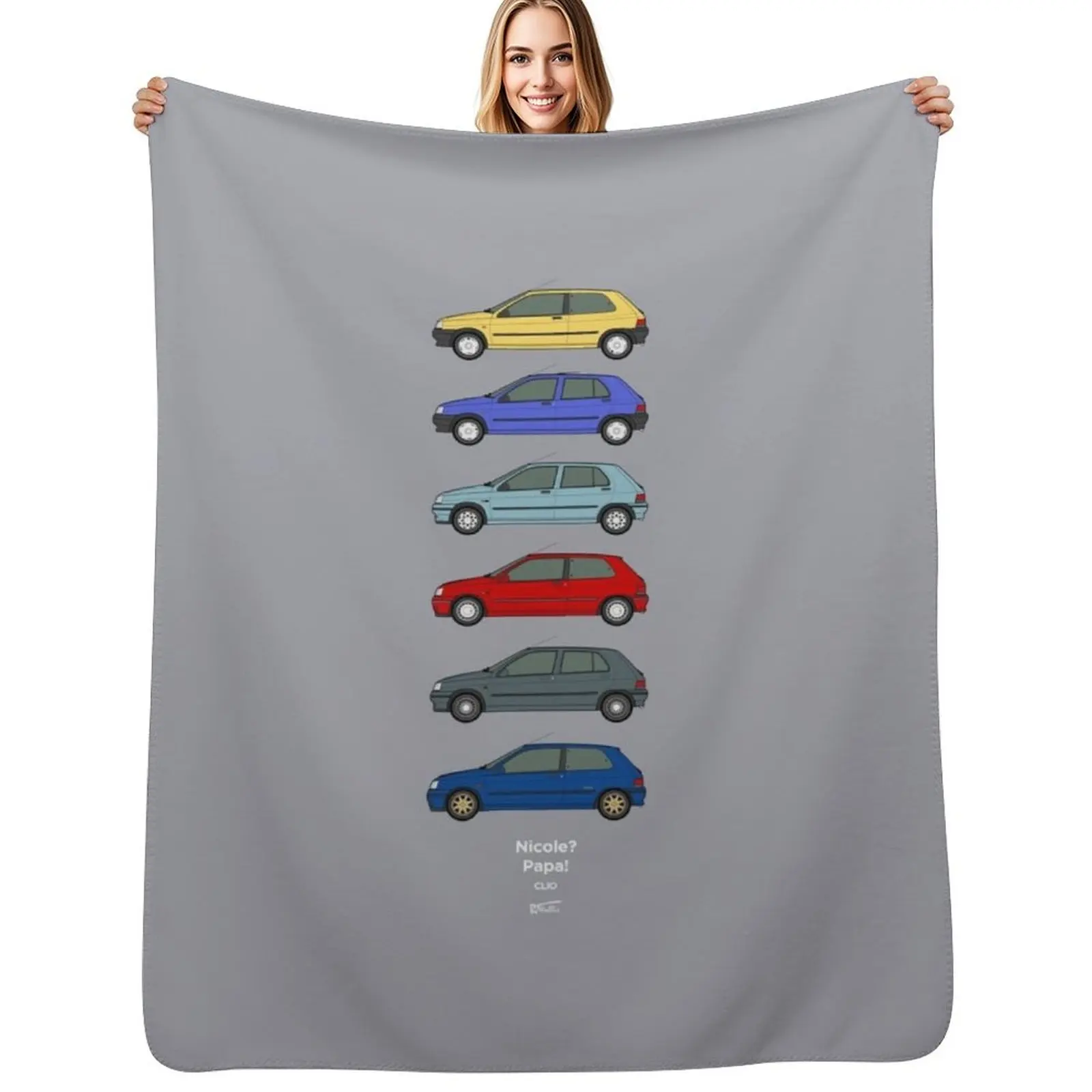 

mk1 Clio Classic car collection Throw Blanket Heavy Custom Blankets