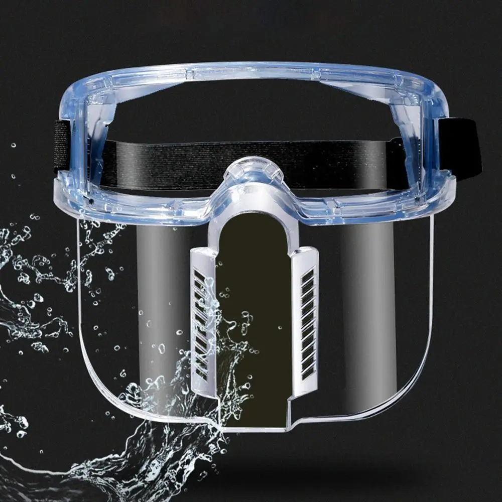 Transparent Protected Face Shield Mask Ergonomic Multipurpose Kitchen Face Mask Anti-impact Anti-oil Splash Dust Mask